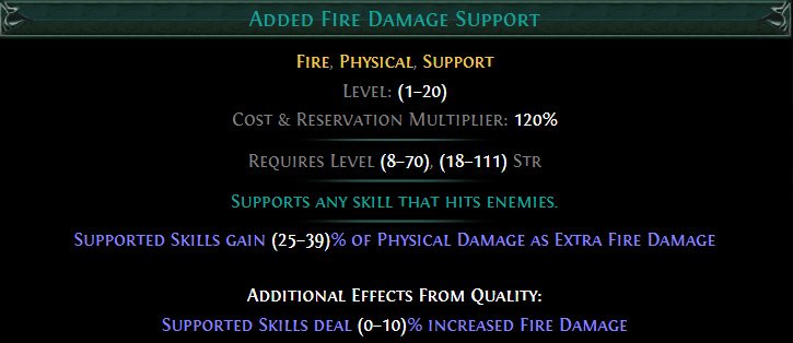 Added Fire Damage
