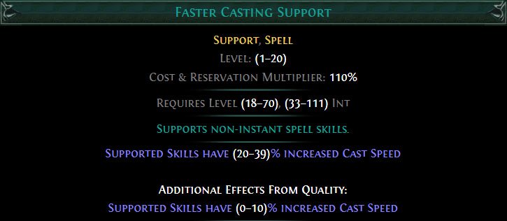 Faster Casting