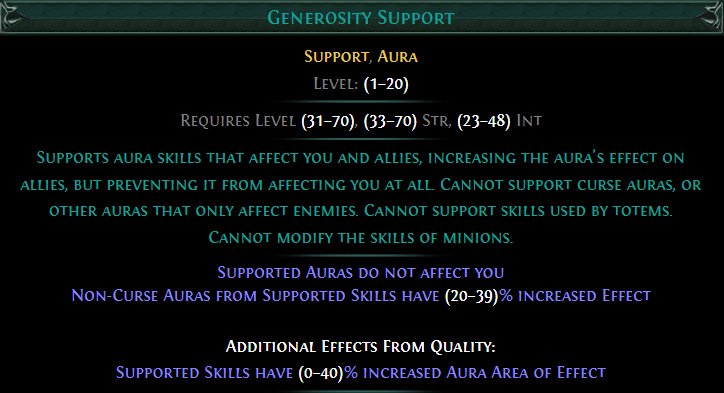 Generosity