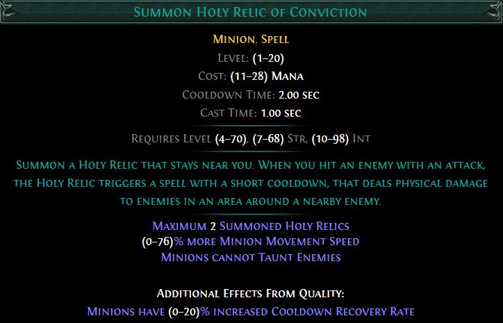 Holy Relic of Conviction