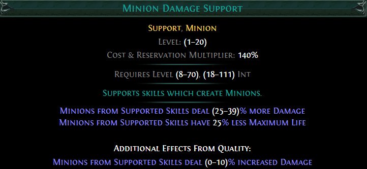 Minion Damage