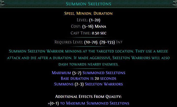 Summon Skeletons
