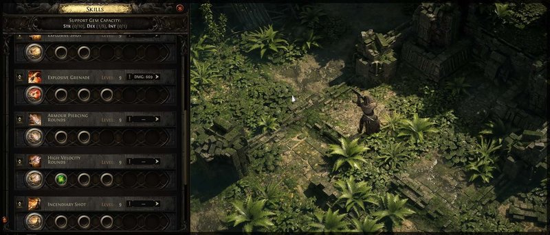 skill gems menu